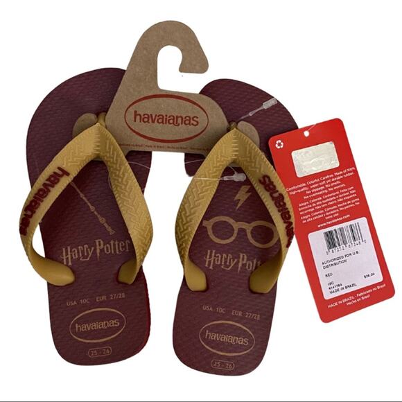 Havaianas Harry Potter Size 10 Flip Flops NEW - Picture 1 of 2